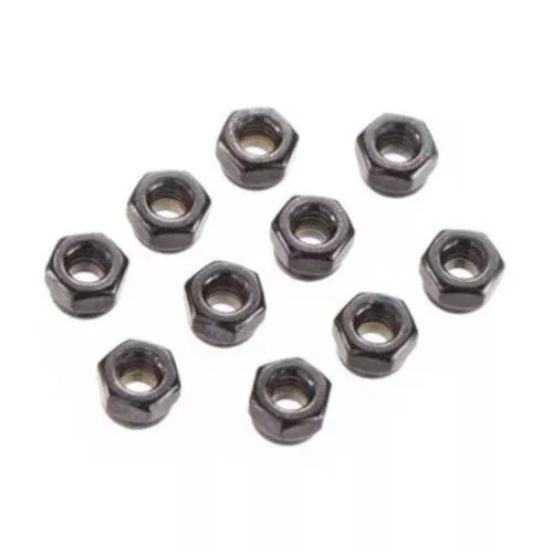 Axial AX31051 Nylon Locking Hex Nut 4mm Black (10) Yeti XL