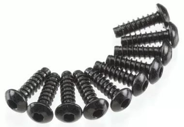 Axial AXA435 M3x10mm Hex Socket Tapping Button Head Black (10) EXO / Wraith / SCX10 / AX10