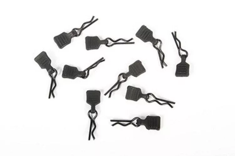 Axial AXI206000 3mm Body Clip w/Tab, Black (10pieces) SCX24 Jeep Wrangler