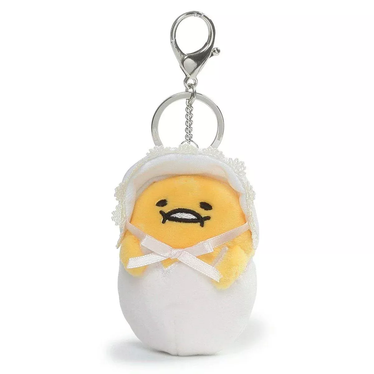Baby Gudetama the Lazy Egg 3.5-Inch Plush Keychain