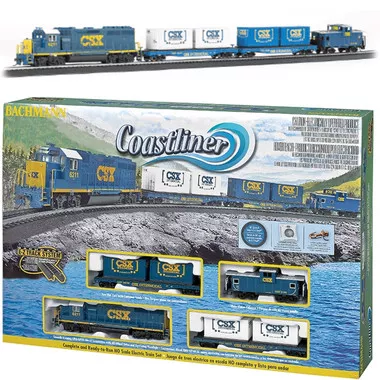 Bachmann 00734 Coastliner Electric Train Set w/ E-Z Track HO Scale