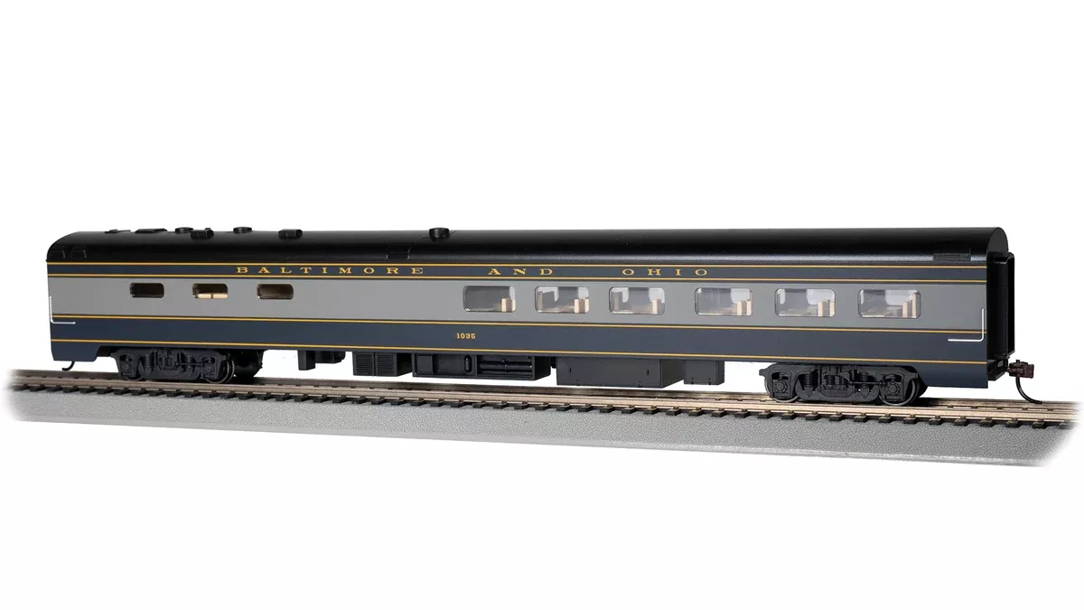 Bachmann 14801 HO Scale 85' Dining Car Painted Baltimore & Ohio B&O 1035