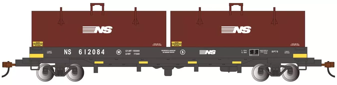 Bachmann 71403 HO Scale Coil Car with Load Norfolk Southern NS 612084
