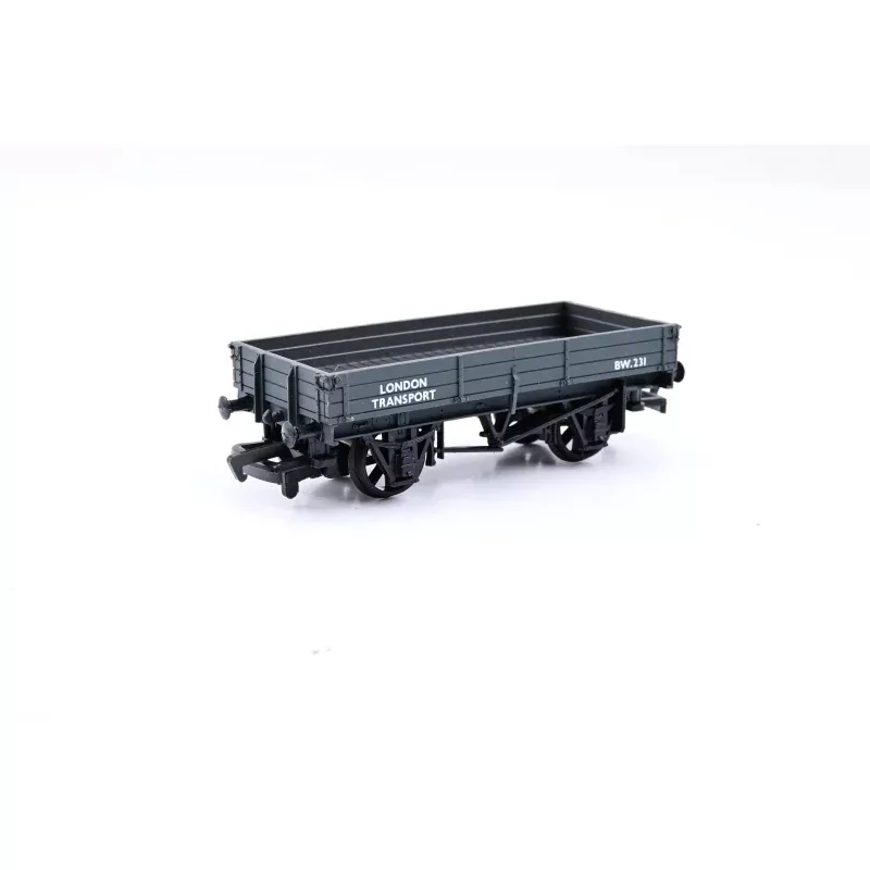 Bachmann OO Gauge 33-451B 3 Plank Wagon London Transport Grey No.BW231 - Boxed