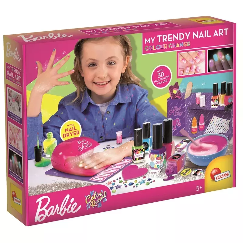 Barbie Colour Changing Nail Art