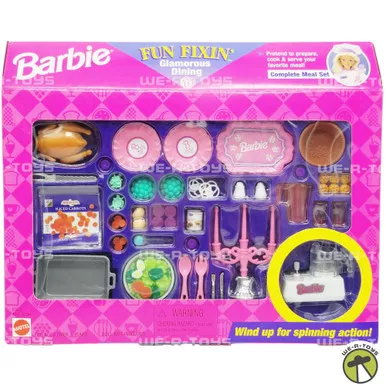 Barbie Fun Fixin' Complete Meal Set for Barbie Dolls 1997 Mattel No. 67689 NRFB