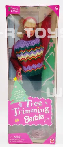 Barbie Tree Trimming Barbie Doll Mattel 1998 No 22967 NRFB