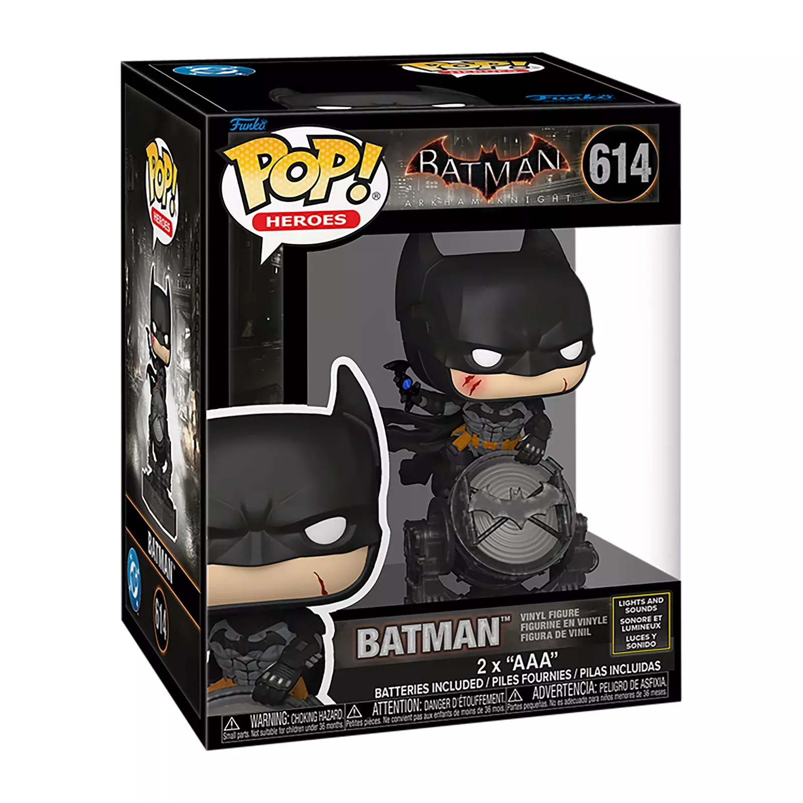 Batman Funko Pop figure with light-up feature