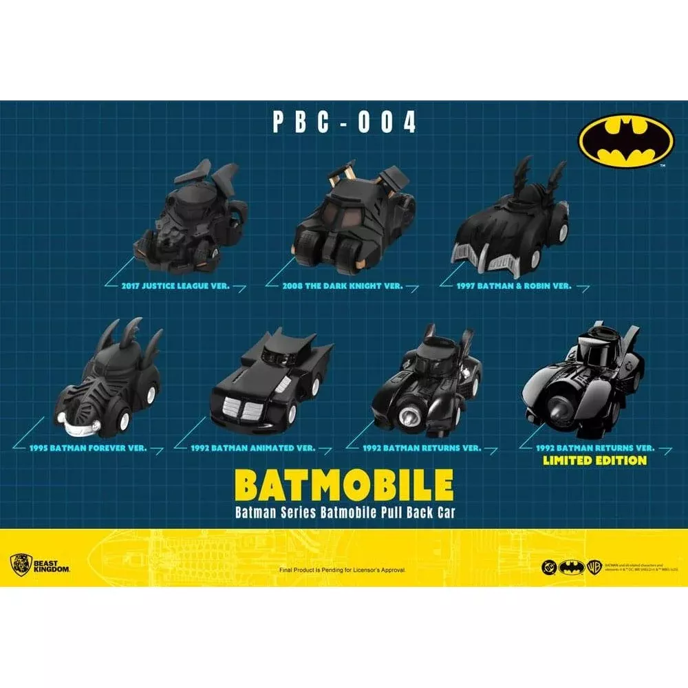 Batman Pull Back Cars Blind Box 6-Pack