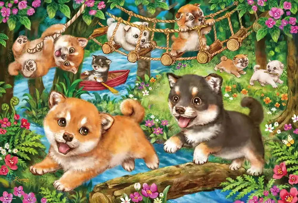 BEVERLY 31-537 Jigsaw Puzzle Shiba Inu Adventure 1000 Pieces