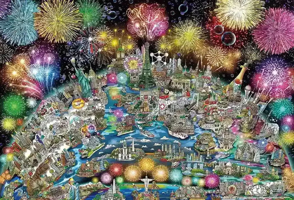 BEVERLY 31-538 Jigsaw Puzzle World Celebration 1000 Pieces