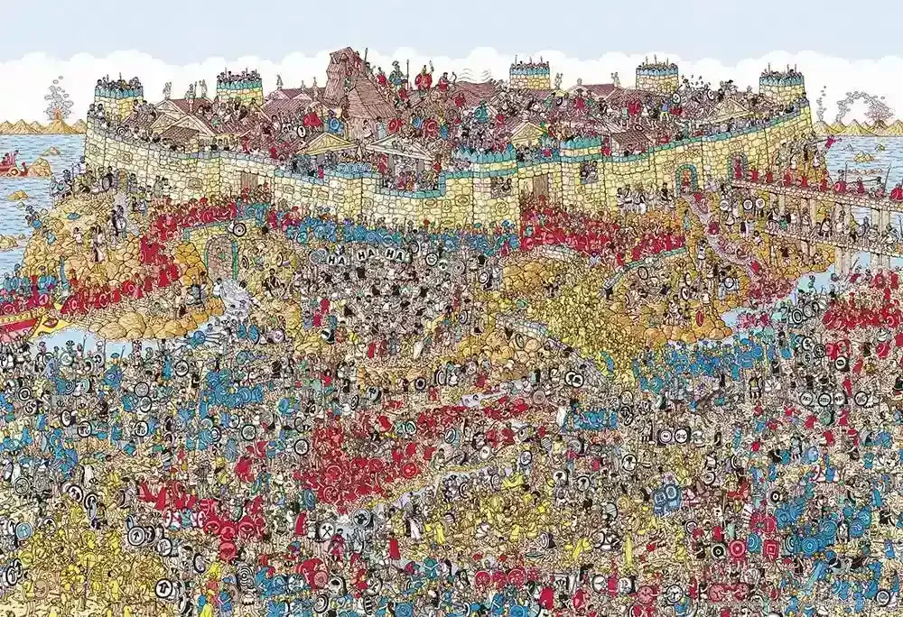 BEVERLY M81-733 Jigsaw Puzzle Where'S Wally 1000 S-Pieces