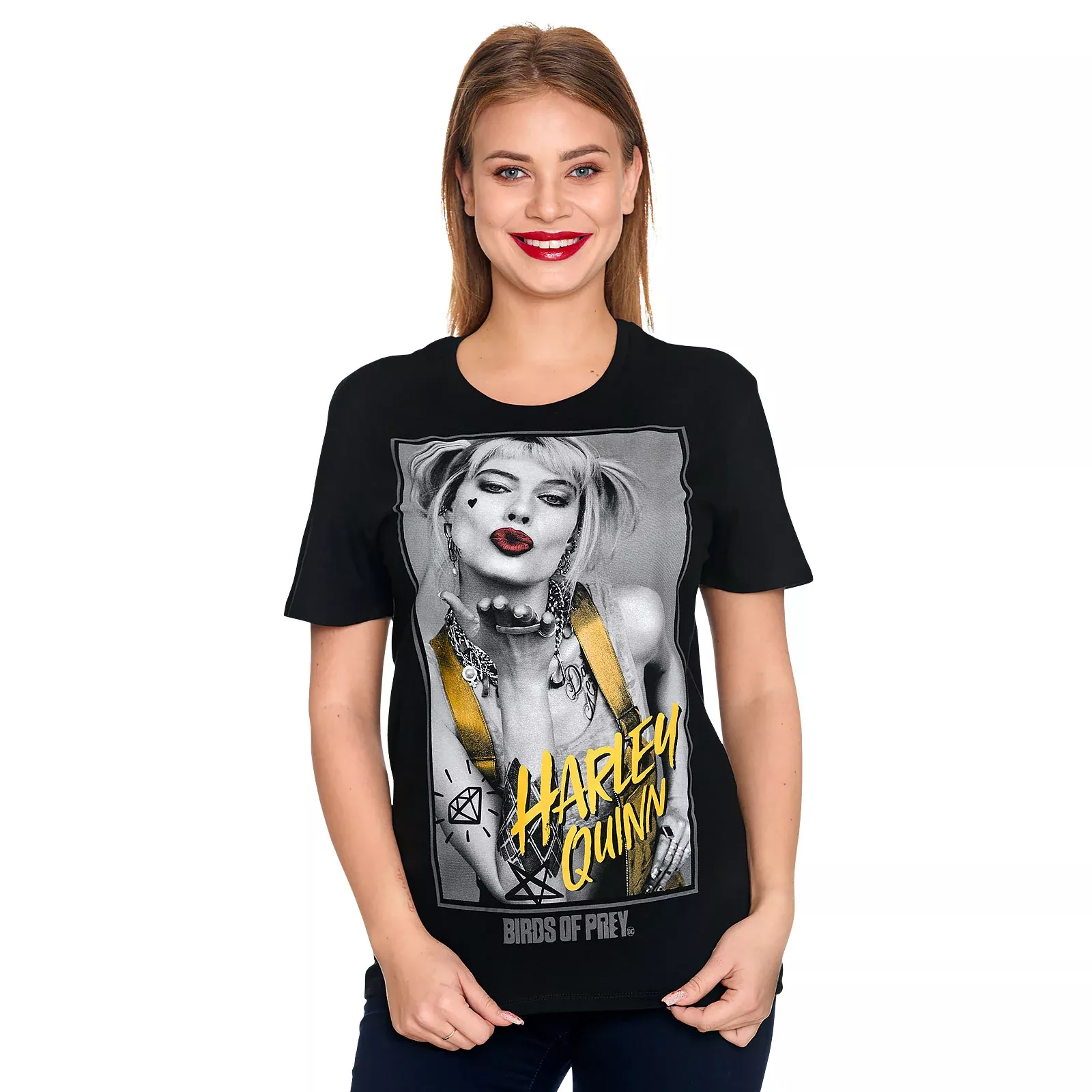 Birds of Prey - Harley Kiss T-Shirt Black