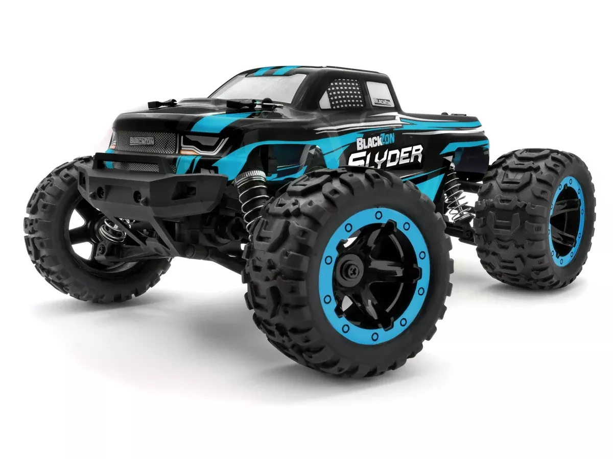 BlackZon Slyder MT 1/16 4WD Electric Monster Truck Brushed BlueBZN540104