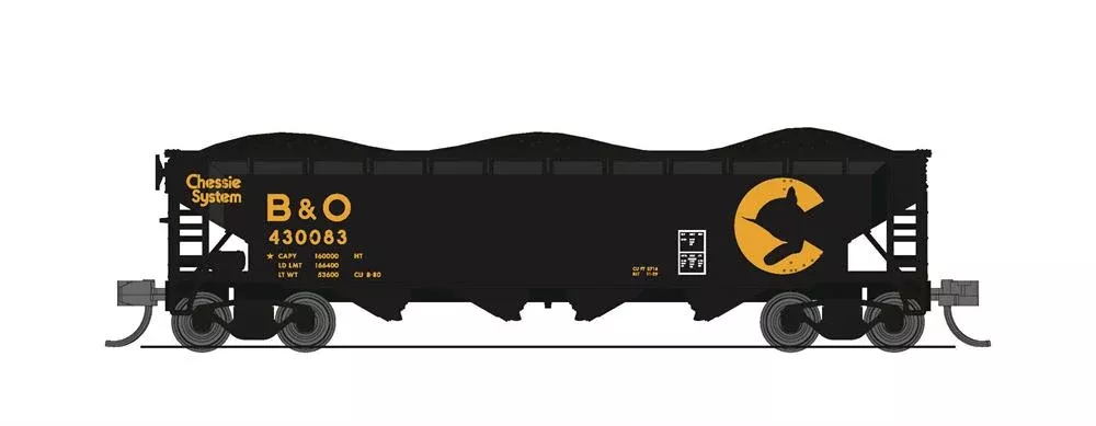 BLI (Broadway Limited Imports) 7422 N Scale 70 Ton Hopper Chessie System B&O