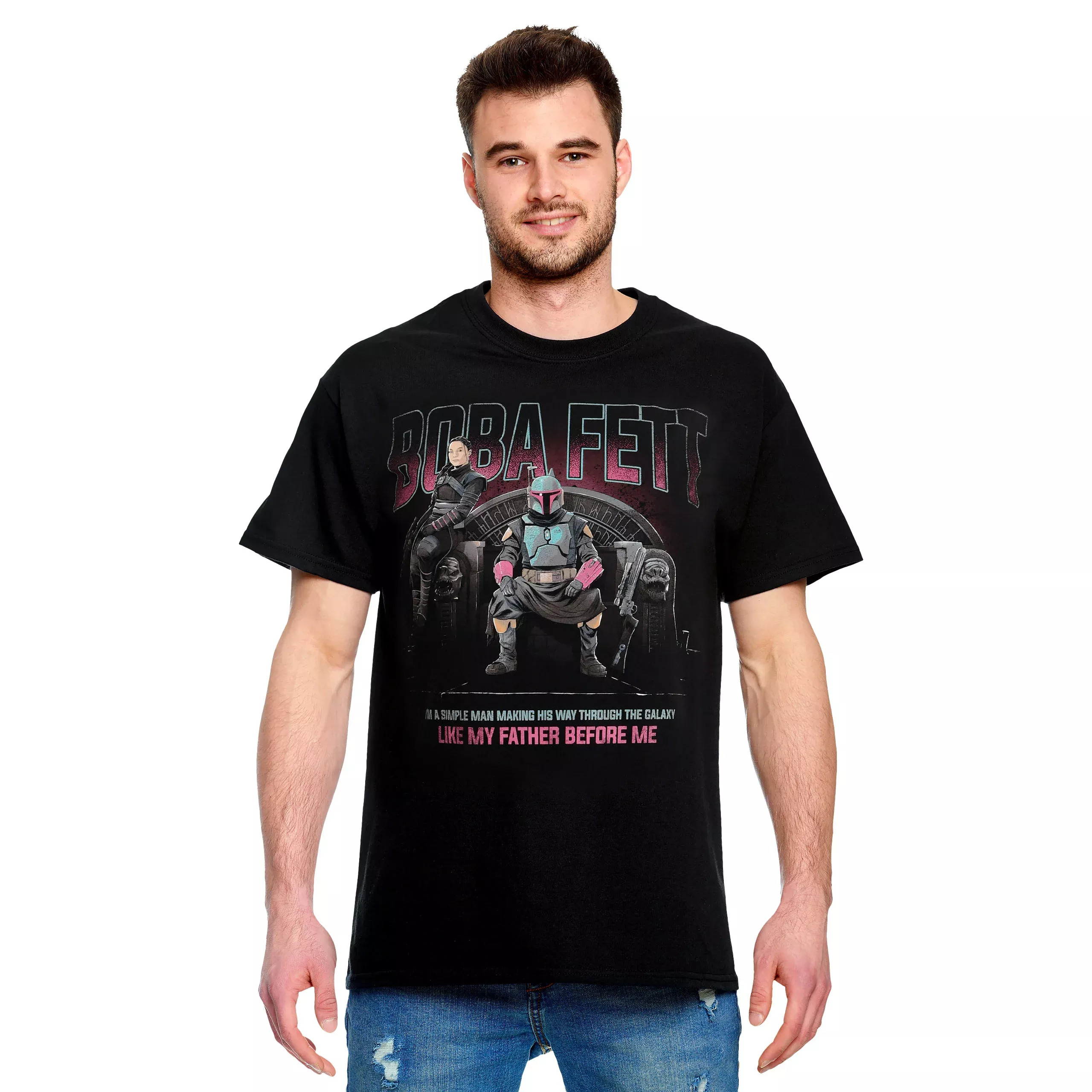 Boba Fett Throne T-Shirt black - Star Wars Mandalorian