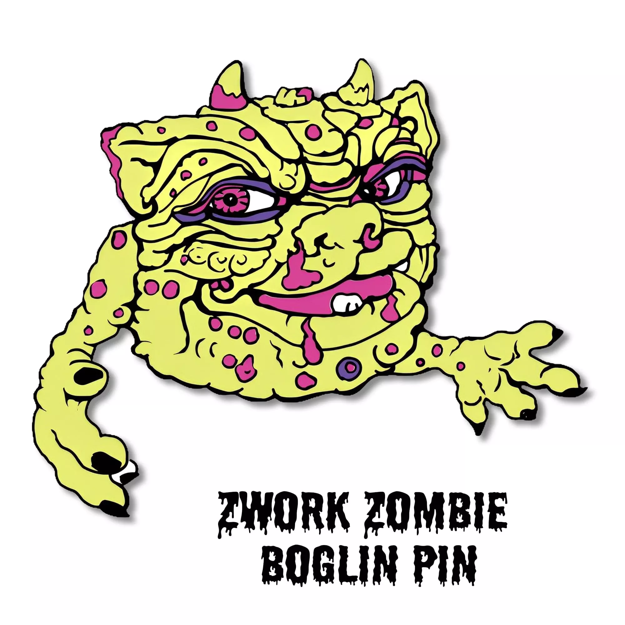 Boglins Zwork Zombie Enamel Collectible Pin