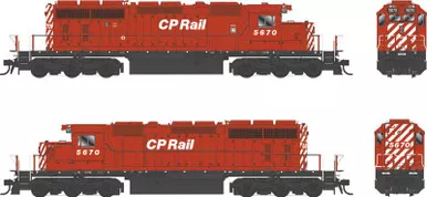 Bowser #25313 HO SD40-2 CP Cab #5670 with Sound