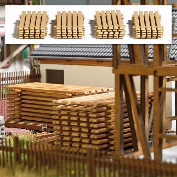 Busch 7760 HO Scale Board Stacks - Kit -- pkg(20)