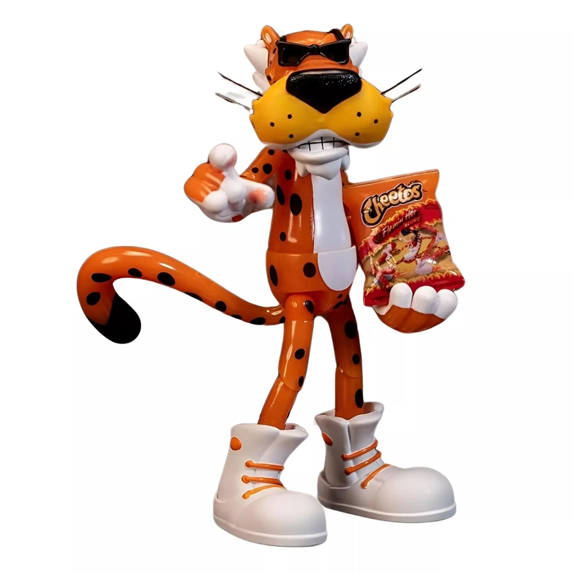 Cheetos 6 Inch Action Figure | Flamin' Hot GITD Chester Cheetah