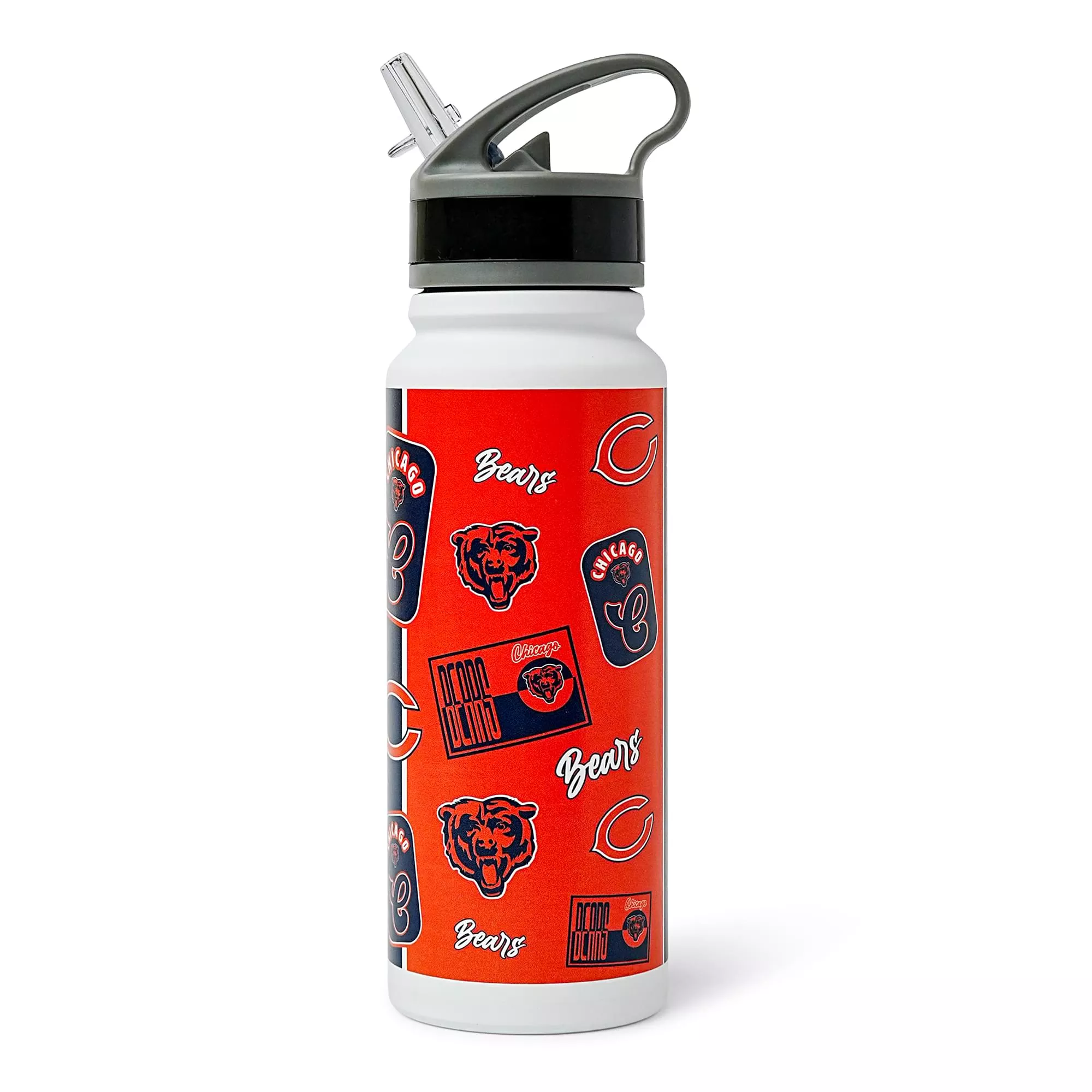 Chicago Bears Dreamweave 25-Ounce Stainless Steel Flip-Top NFL Water Bottle