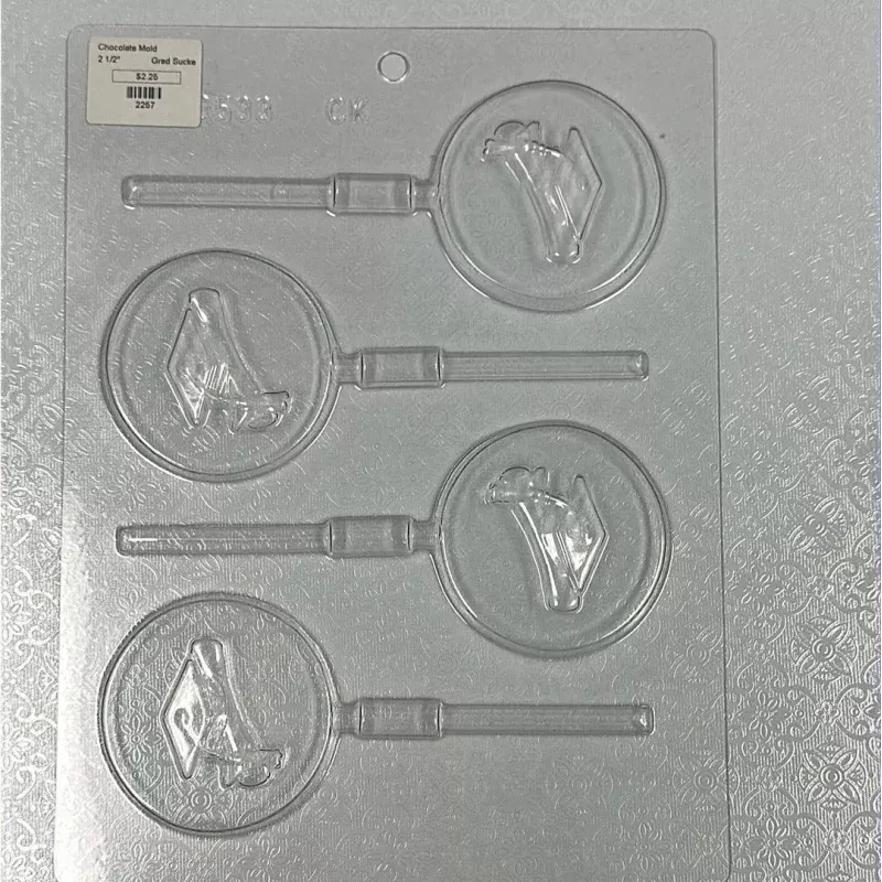 Chocolate Lollipop Mold Grad Cap
