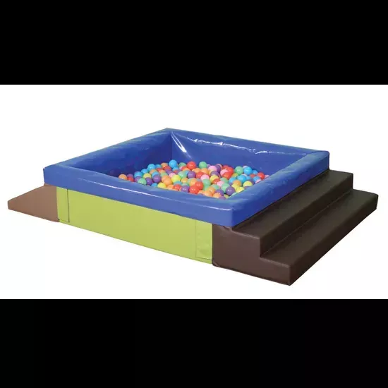 Compact Ball Pit with Steps 30cm High