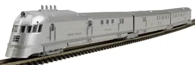 Con-Cor 01-008721 HO Scale 1934 Pioneer Zephyr 3 Car Train Set