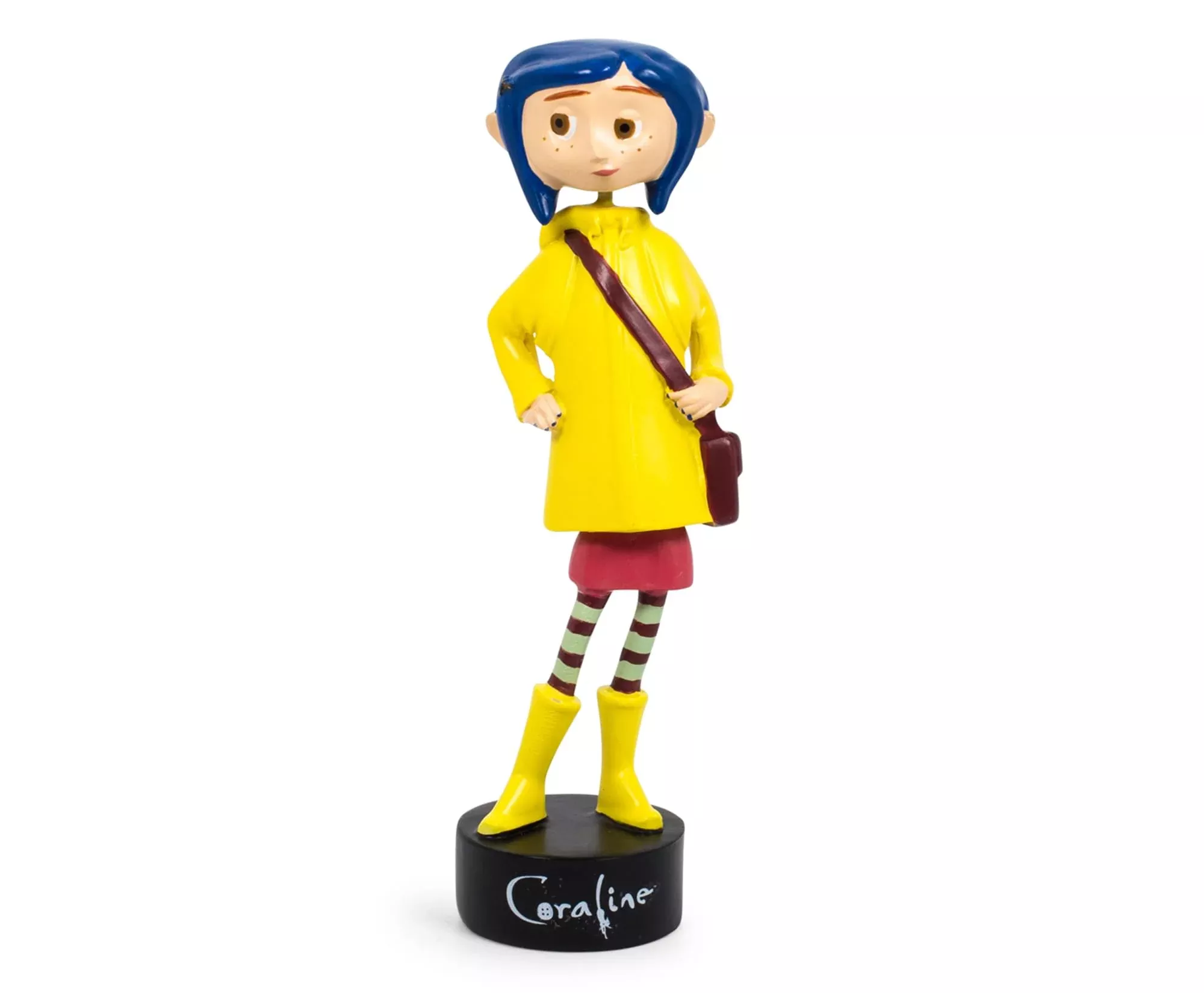 Coraline in Rain Coat PVC Bobble Figure | 5 Inches Tall