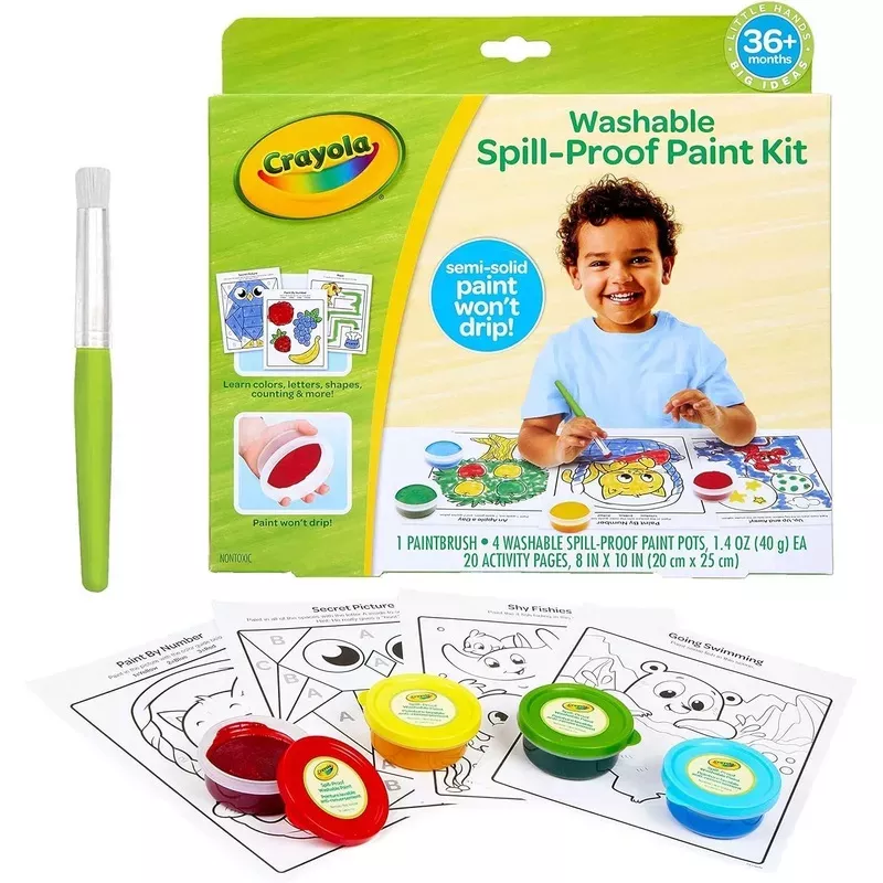 Crayola Spill Proof Washable Paint Set