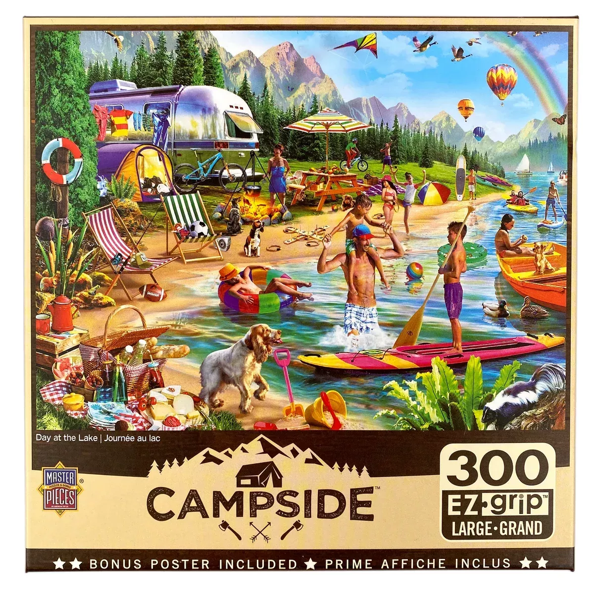 Day At The Lake 300 Piece Large Format Campside Puzzle