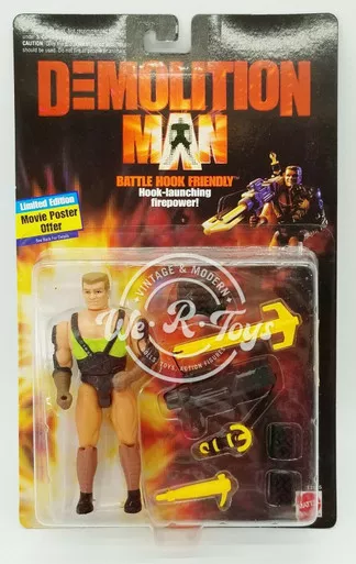 Demolition Man Battle Hook Friendly Action Figure 1993 Mattel 11115