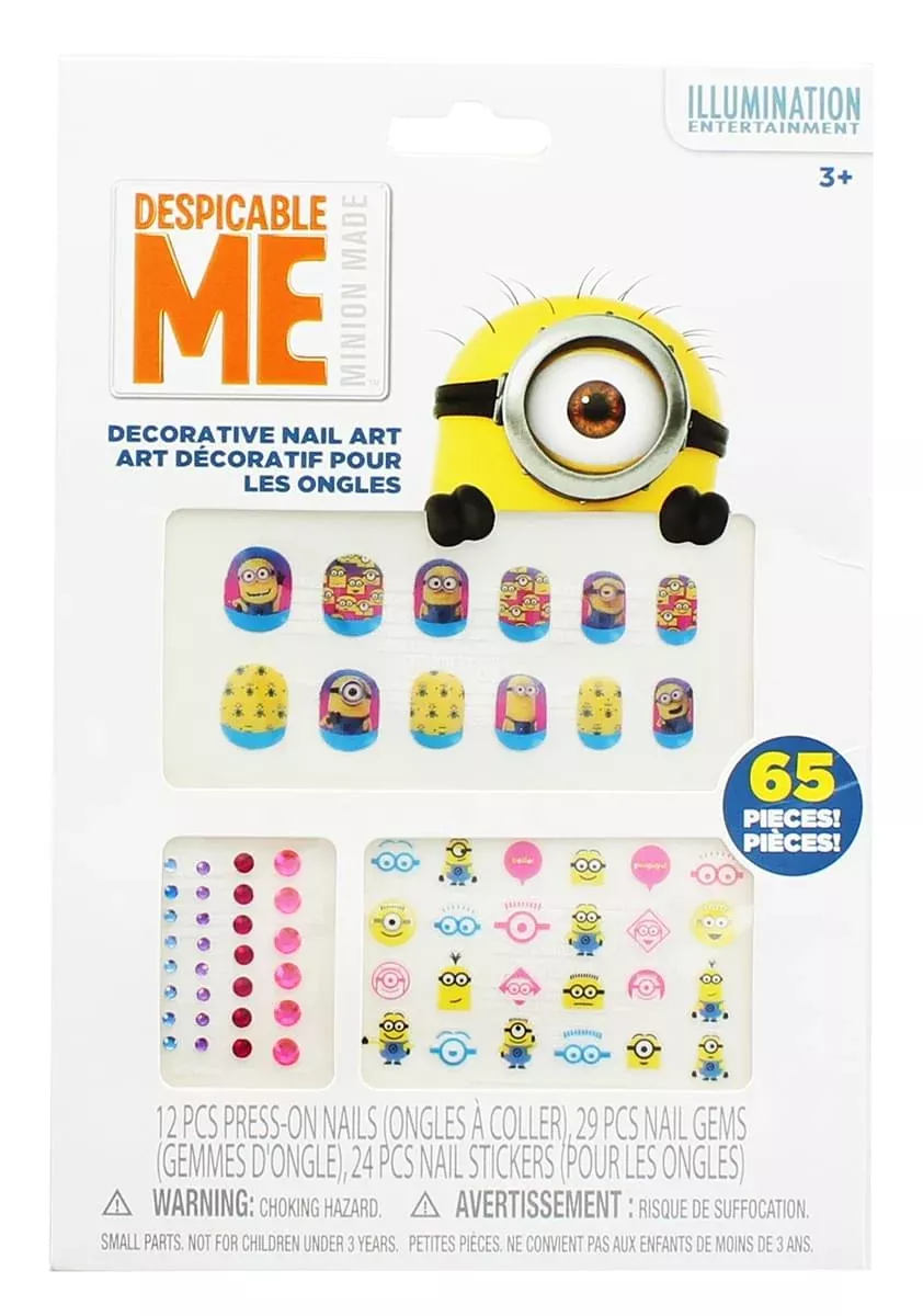 Despicable Me Minions 65-Piece Decorative Nail Art Kit