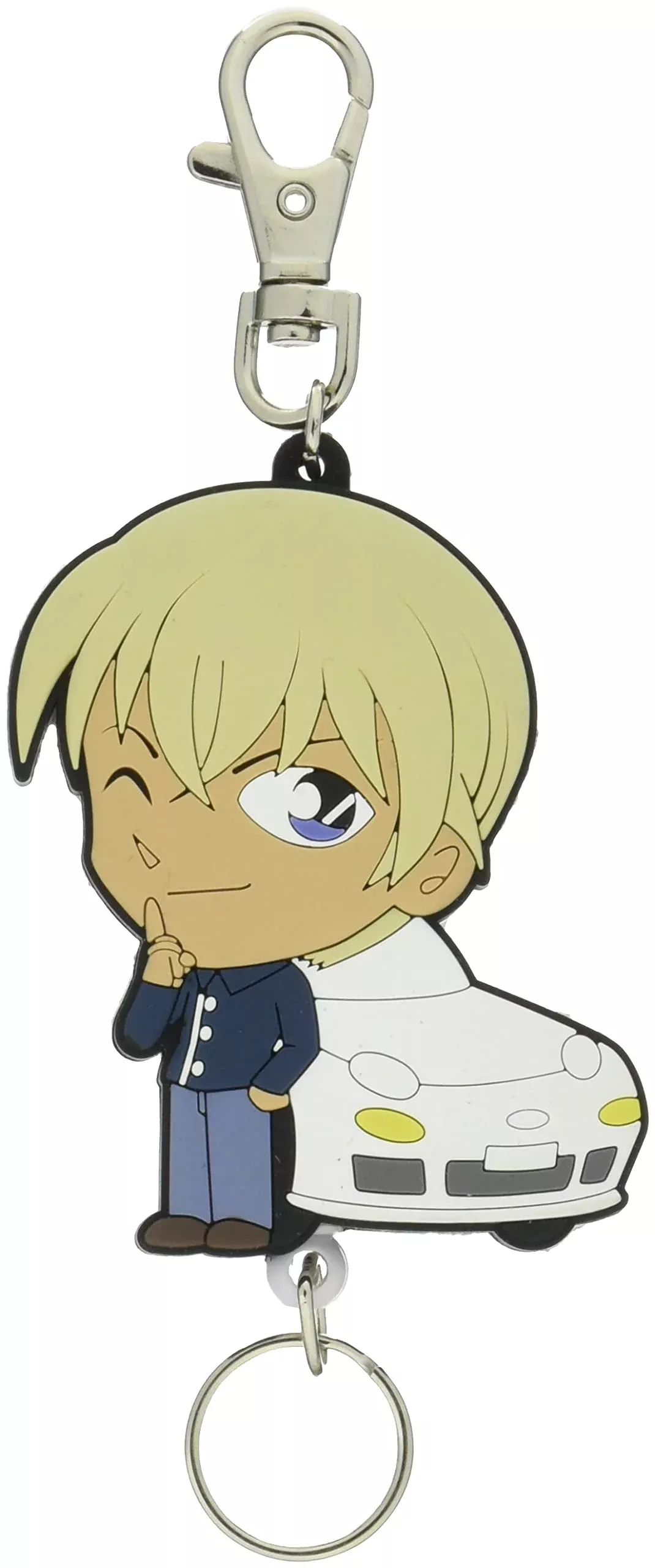Detective Conan Rubber Reel Keychain (Toru Amuro)