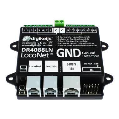 Digikeijs DR4088LN-GND 16-Ch Feedback Module : 3-Rail AC System / Marklin & Motorola