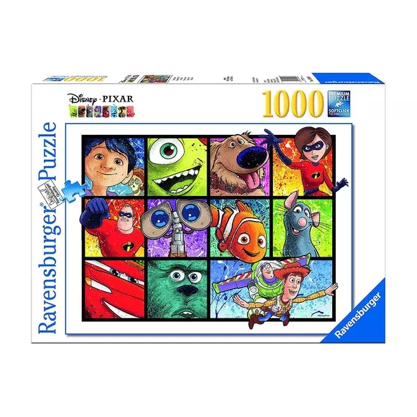 Disney Pixar Splatter Art 1000 Piece Puzzle