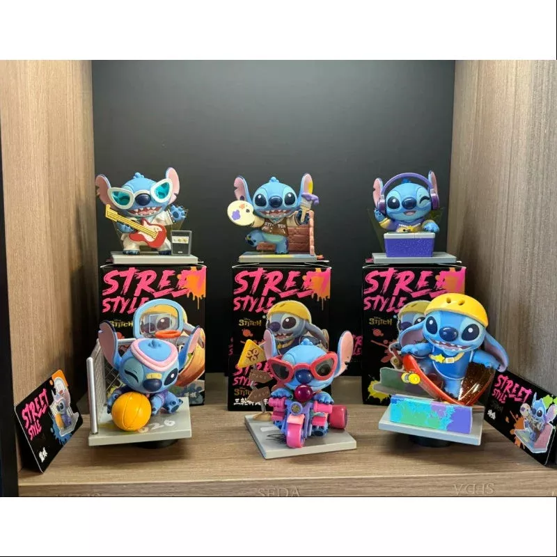 Disney Stitch Street Style Series Whole Set Opened