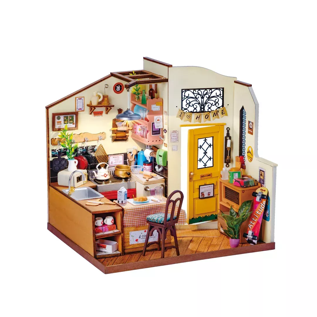 DIY MiniatureHouse Kit - Cozy Kitchen