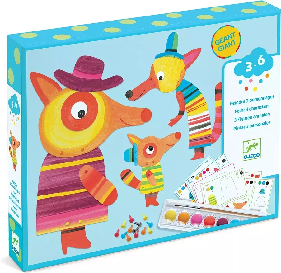 Djeco Paper The Fox Family Watercolor Paints