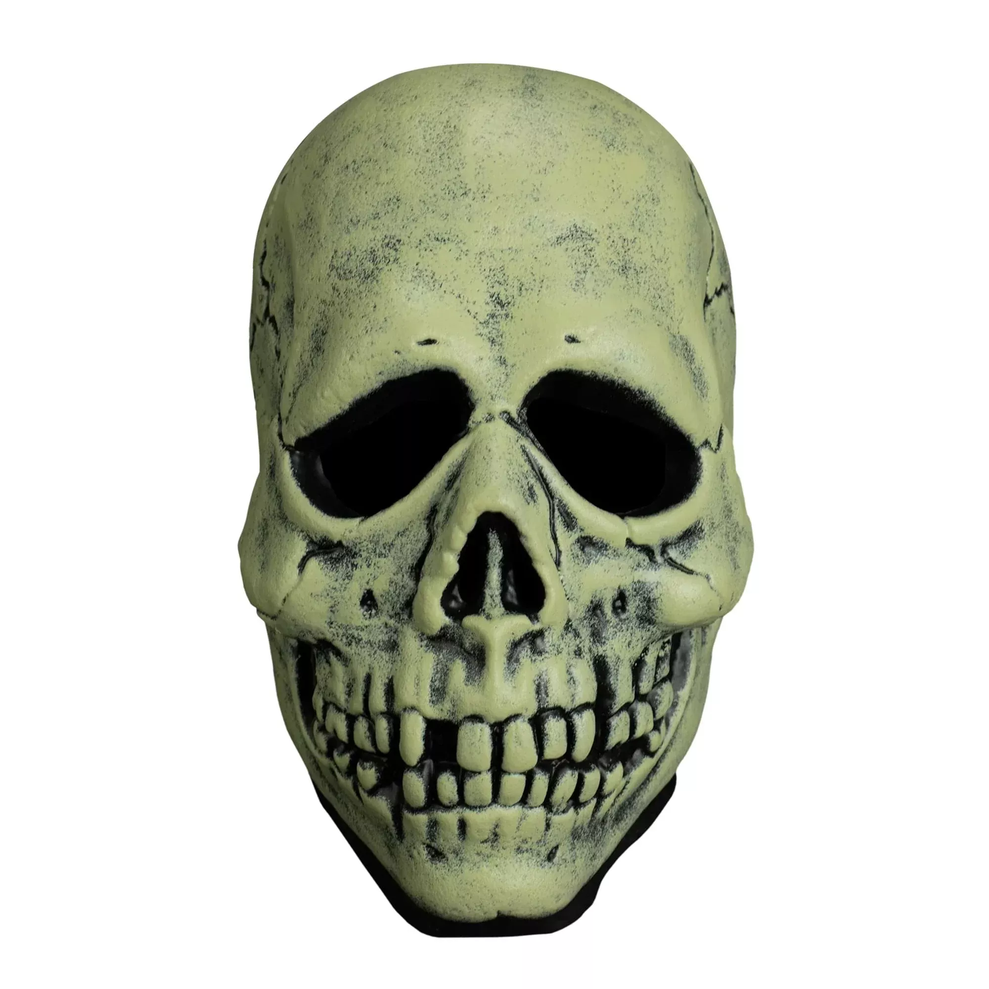 Don Post Studios Glowin Ghoulies Skull Adult Vinyl Costume Mask