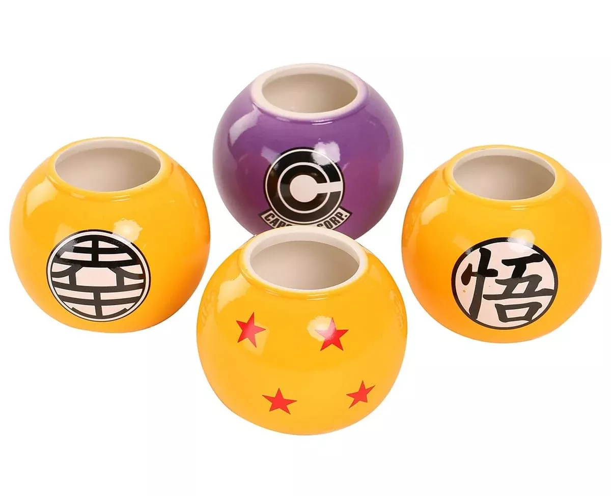 Dragon Ball Z Mini Molded Mug 4-Pack