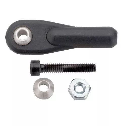 DuBro 2133 Airplane Swivel Ball Links 2mm with Hardware Black (2)
