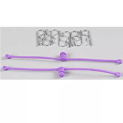 Dubro 2250 Body Klip / Clip Retainers Purple (2)