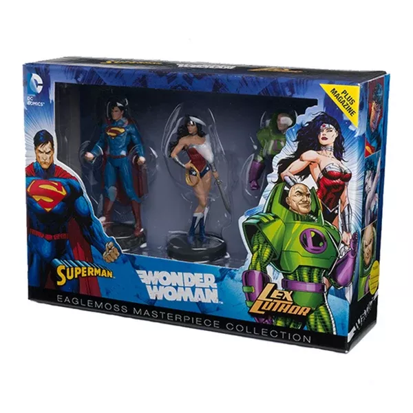 Eaglemoss Masterpiece Collection Justice League Blue 3 Figure Set