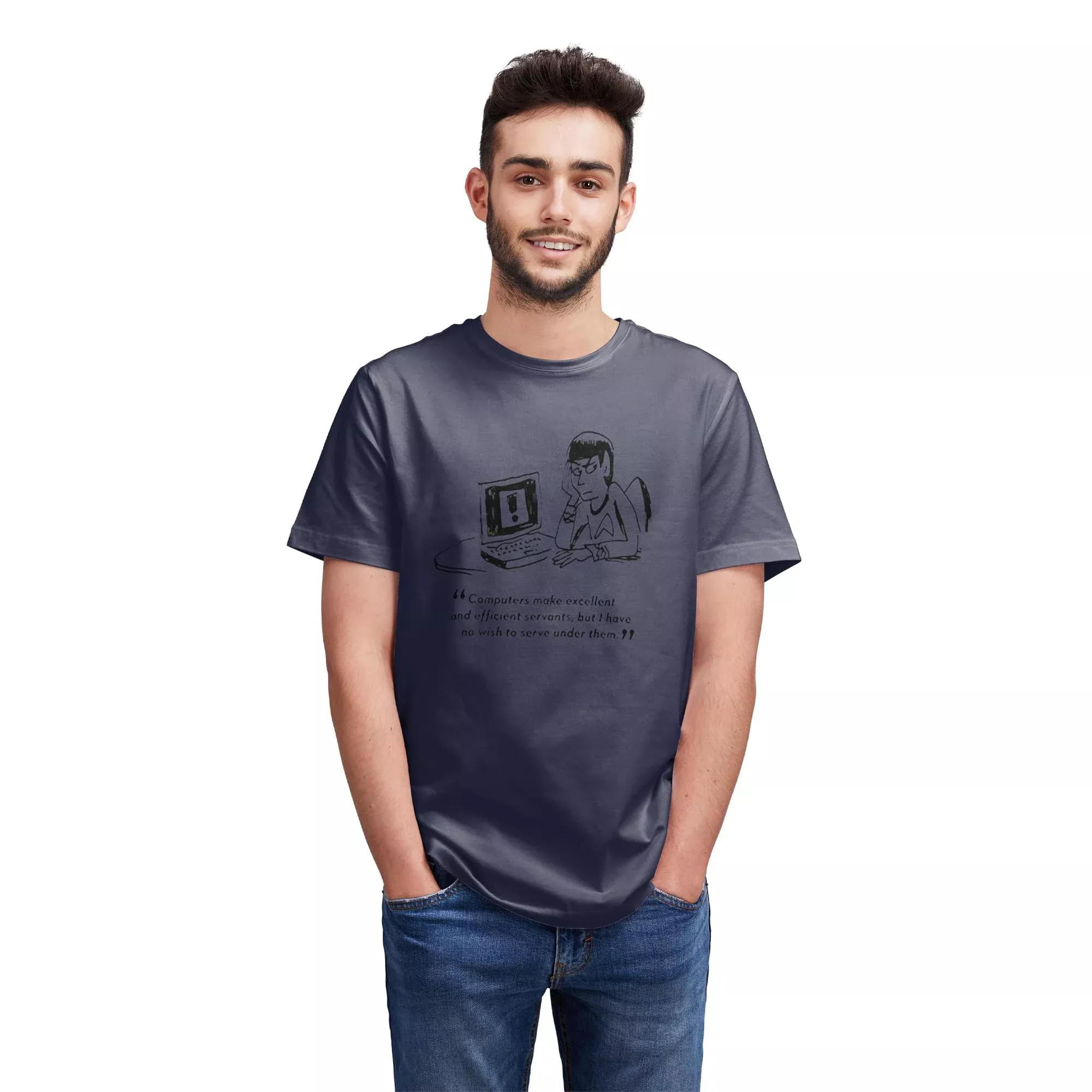 Eaglemoss Star Trek "Computers" Indigo T-Shirt