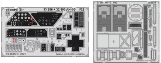 Eduard 32990 1/32 Aircraft- AH1G for ICM (Painted)