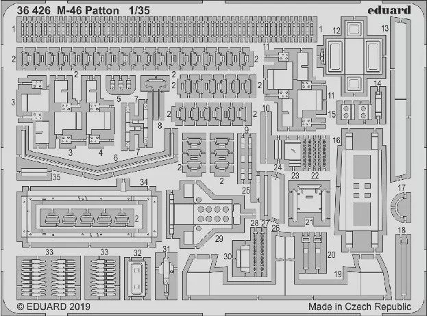 Eduard 36426 1/35 Armor- M46 Patton for TAO