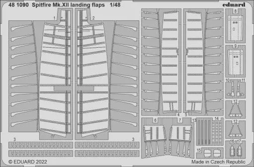 Eduard 481090 1/48 Aircraft- Spitfire Mk XII Landing Flaps for ARX