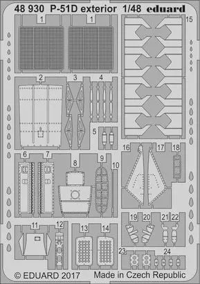 Eduard 48930 1/48 Aircraft- P51D Exterior for ARX