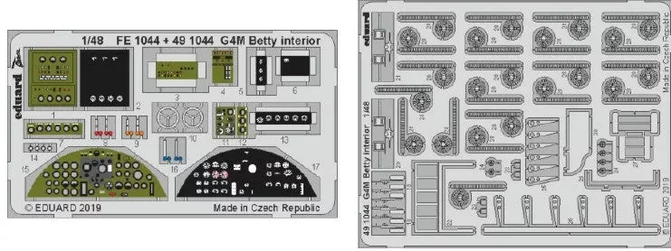 Eduard 491044 1/48 Aircraft- G4M Betty Interior for TAM (Painted)